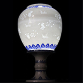 景德鎮(zhèn)青花玲瓏金魚皮燈